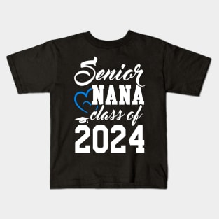 Class of 2024 Grandmother Senior Gifts Funny Senior Nana Kids T-Shirt